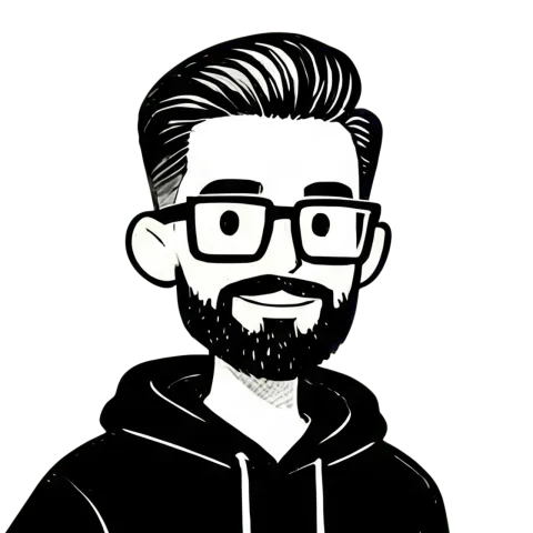 Hand-drawn portrait of Ben Macdonald